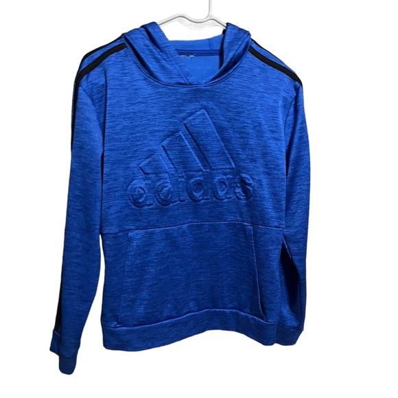 adidas Other - Adidas Blue Climawarm Boys Hoodie Sweatshirt Size Large